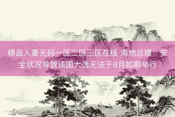 精品人妻无码一区二区三区在线 海地总理：安全状况导致该国大选无法于8月如期举行