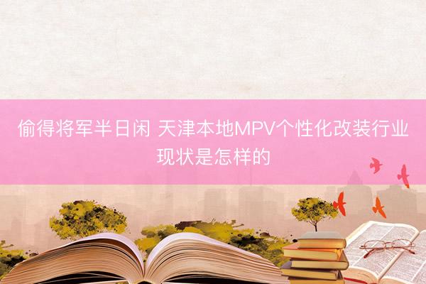 偷得将军半日闲 天津本地MPV个性化改装行业现状是怎样的