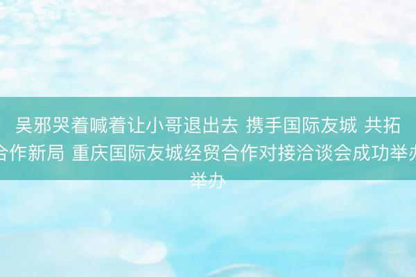 吴邪哭着喊着让小哥退出去 携手国际友城 共拓合作新局 重庆国际友城经贸合作对接洽谈会成功举办