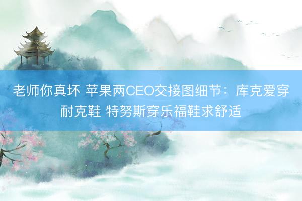老师你真坏 苹果两CEO交接图细节：库克爱穿耐克鞋 特努斯穿乐福鞋求舒适