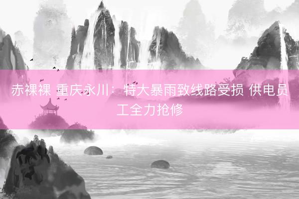 赤裸裸 重庆永川：特大暴雨致线路受损 供电员工全力抢修