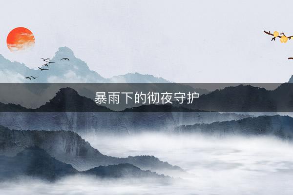 暴雨下的彻夜守护