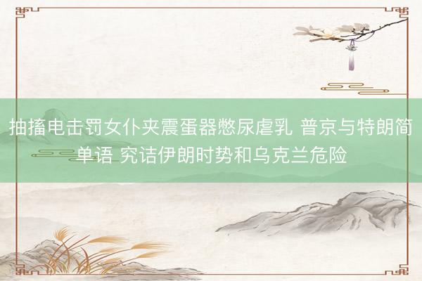 抽搐电击罚女仆夹震蛋器憋尿虐乳 普京与特朗简单语 究诘伊朗时势和乌克兰危险