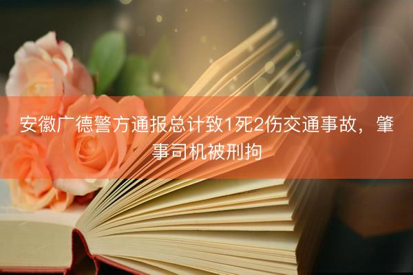 安徽广德警方通报总计致1死2伤交通事故，肇事司机被刑拘